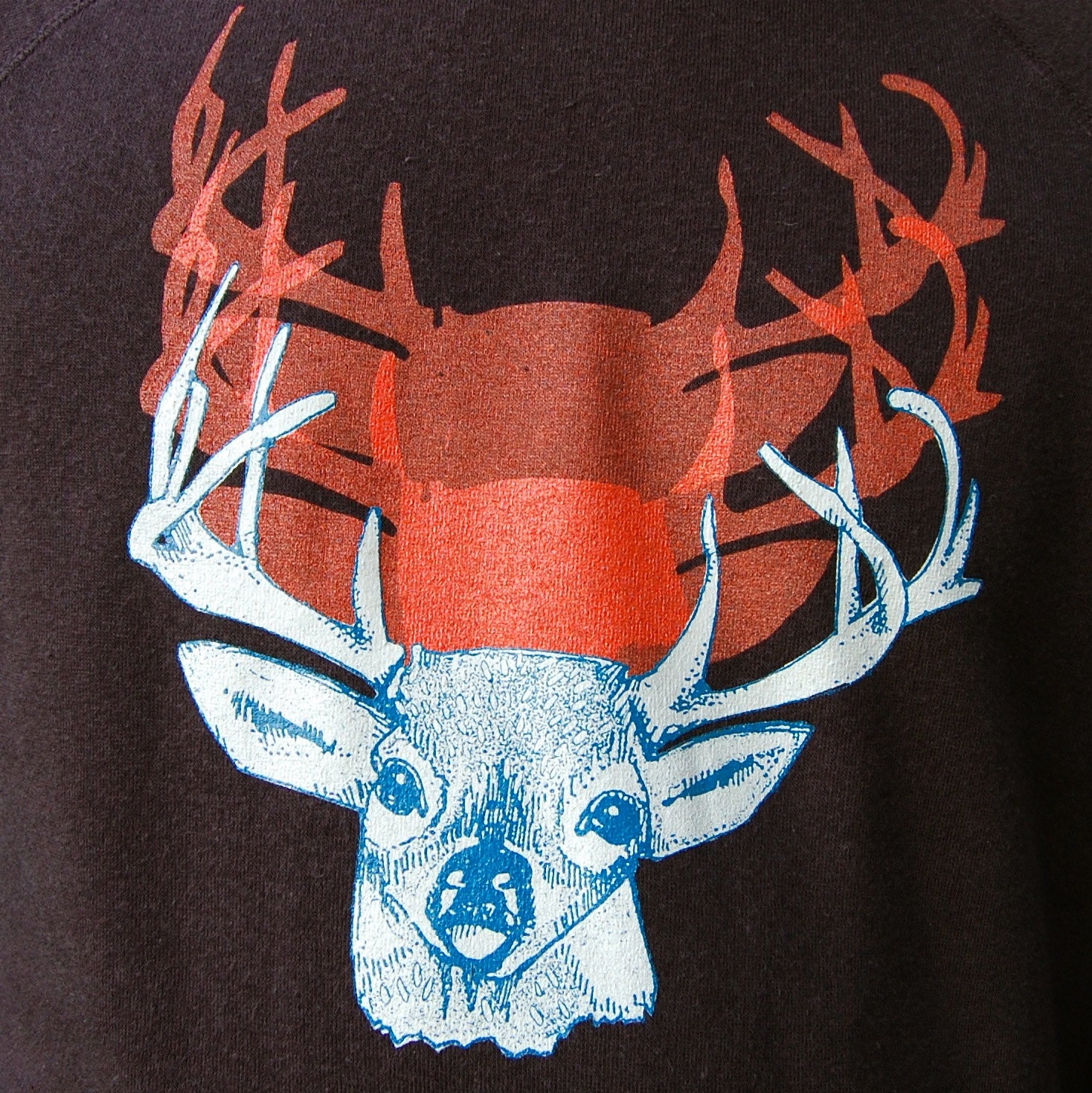 Staggered Stag crew sweatshirt