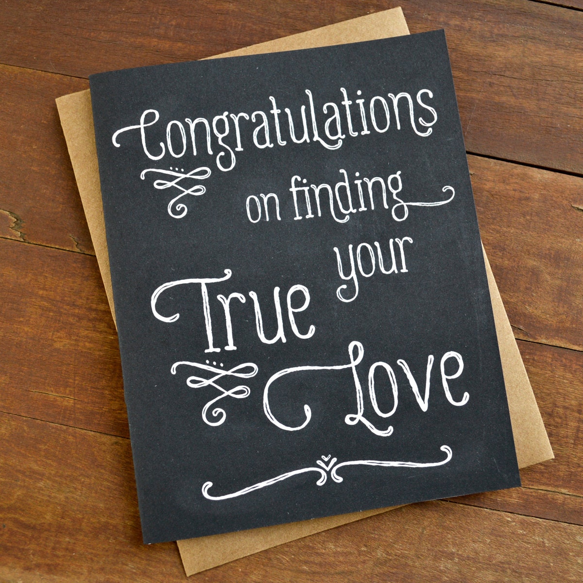 Wedding Congratulations Card - Finding Your True Love - Congratulations Engagement Card