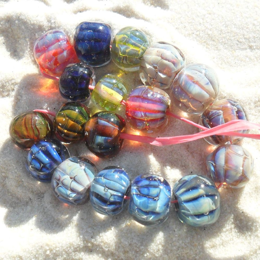 Lampwork Silver Glass Orphans(18) Handmade SRA LETEAM Glassymom