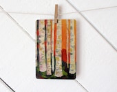 Stationary / Postcard / Blank Card - Birch Trees Art Postcard - based on original oil painting