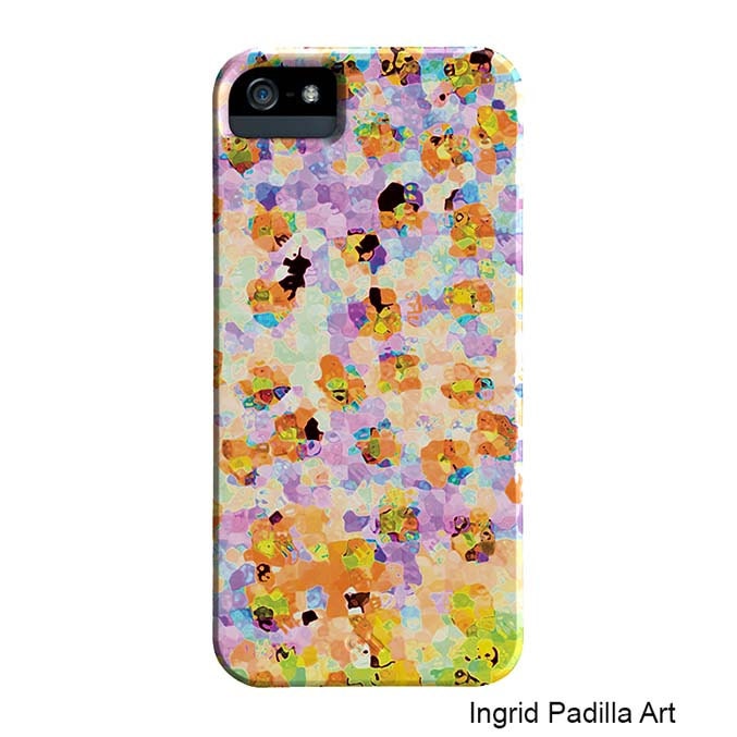 Patterned iPhone 5 Case or Artist iPhone4 Case - Funky Abstract Art iPhone cases by Ingrid