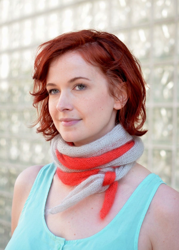 Parfait Scarf(ait) - hand knitting pattern PDF
