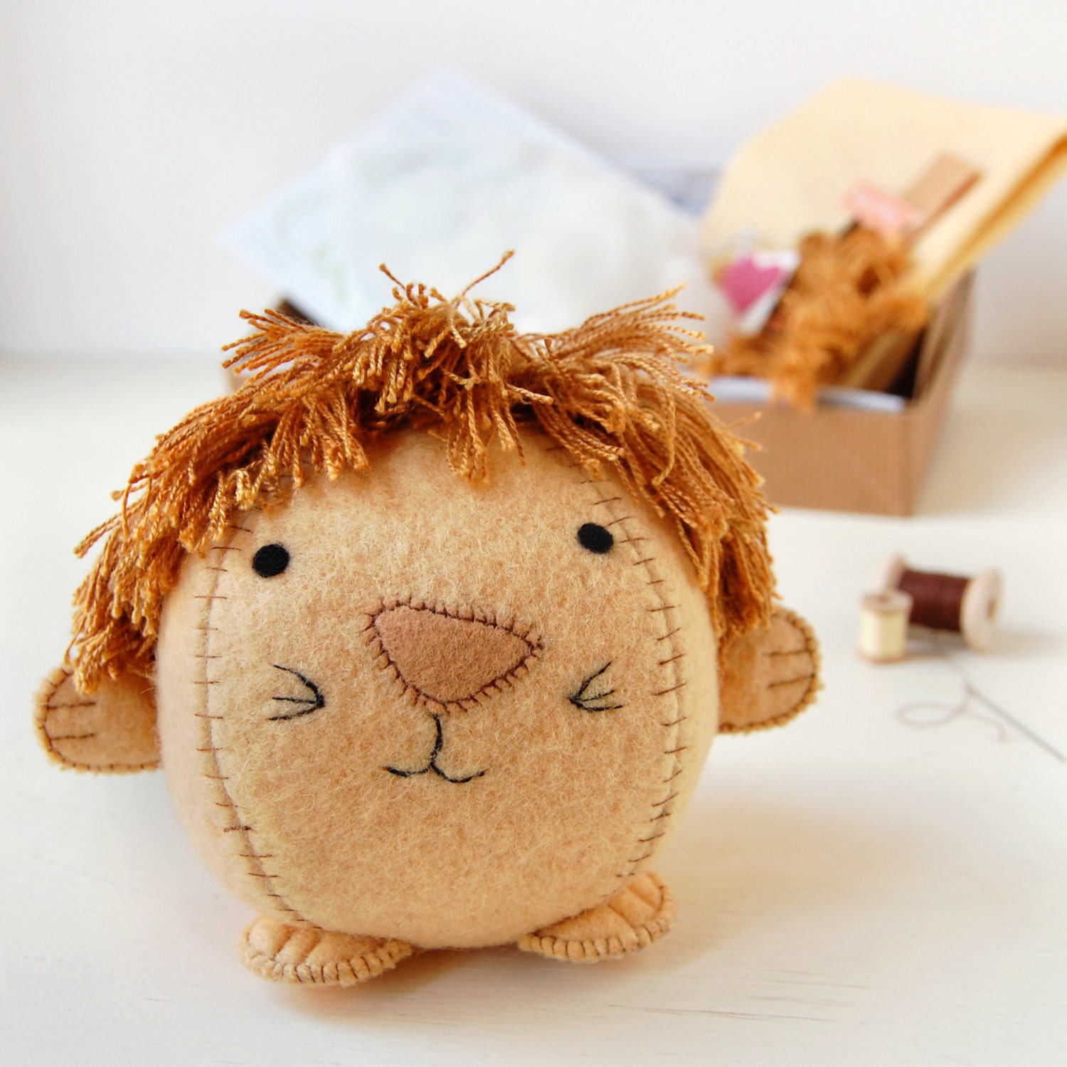 Make Your Own Lion Fattie Toy Kit - Sewing Kit