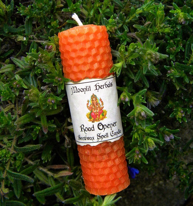 Road Opener Beeswax Spell Candle - Clear Away Obstacles Keeping You From Achieving Your Goals, Open Paths to New Opportunities
