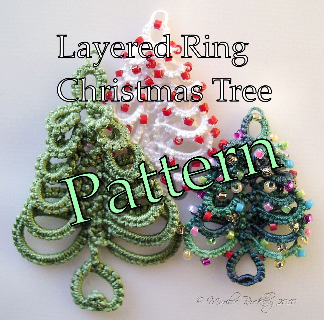 PDF Tatting Pattern "Layered Ring Christmas Tree"