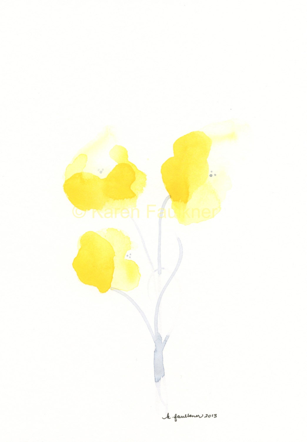 RESERVED FOR SAYA Art, Painting, Watercolor Painting: Buttercups