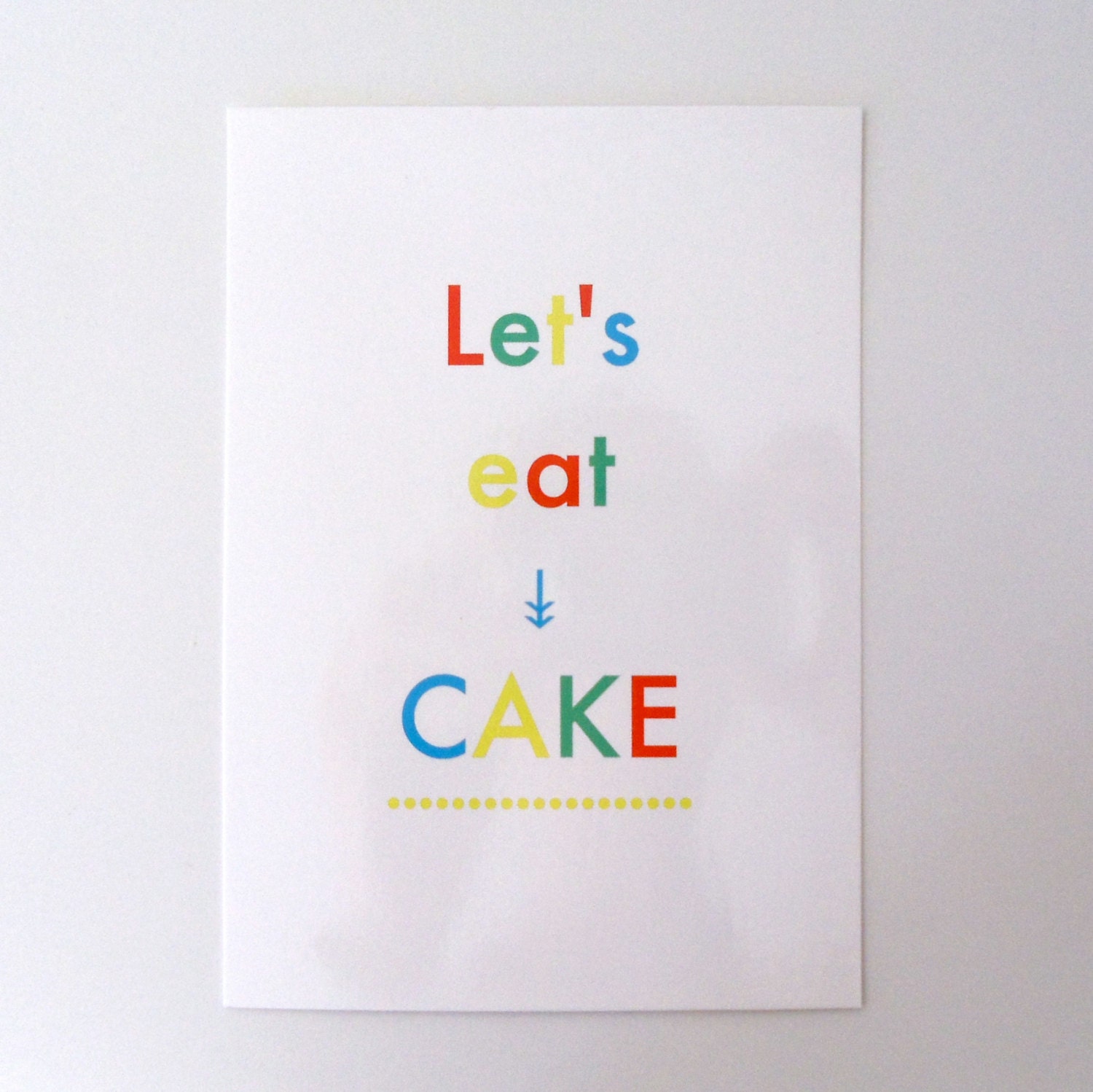 Let's eat CAKE Postcard