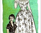 Custom 50's Shelf Bust Cocktail Dress From a Vintage Pattern
