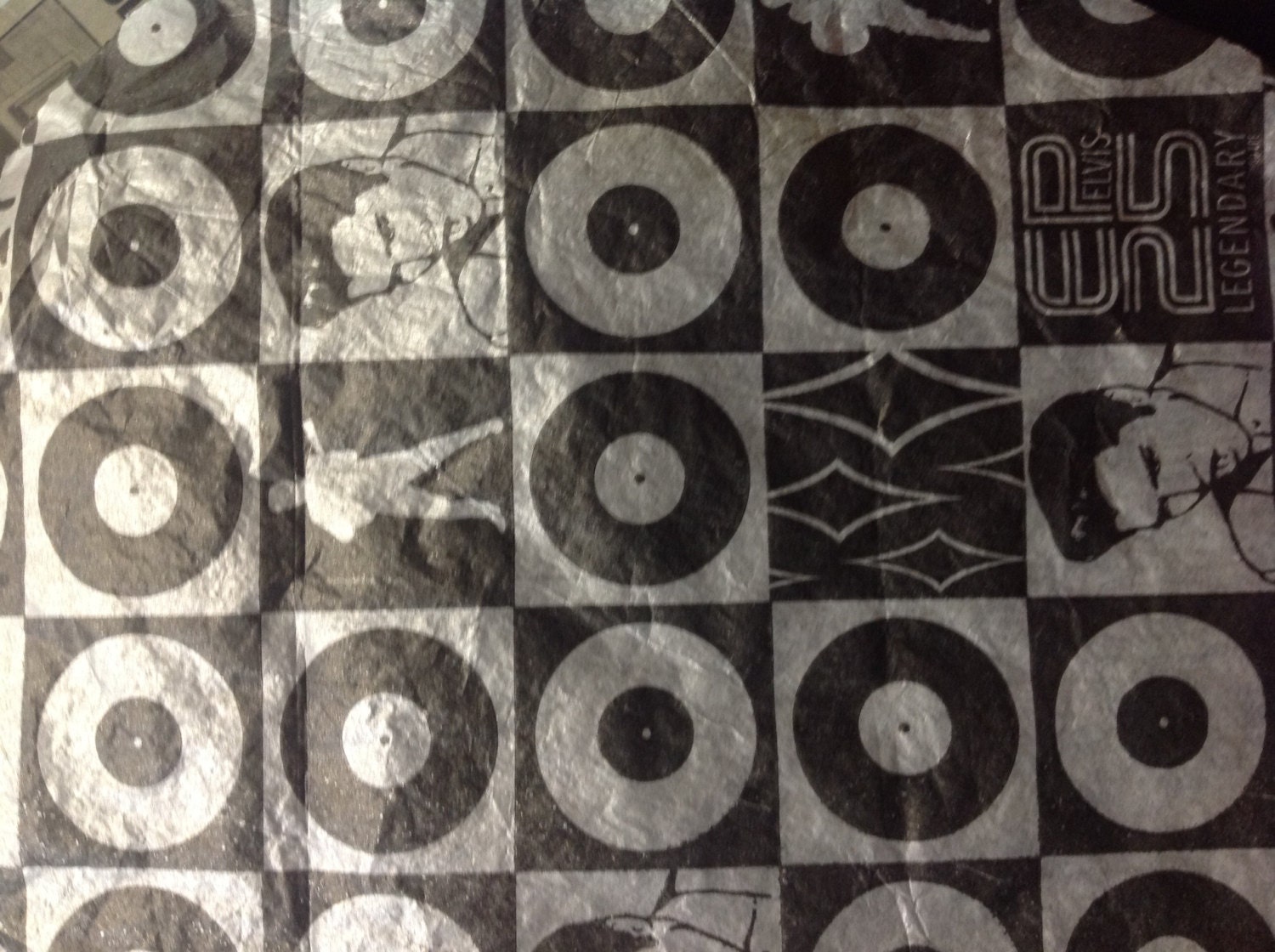 Lot Vintage ELVIS Tissue Paper in Black and White Unused  FREE SHIPPNG