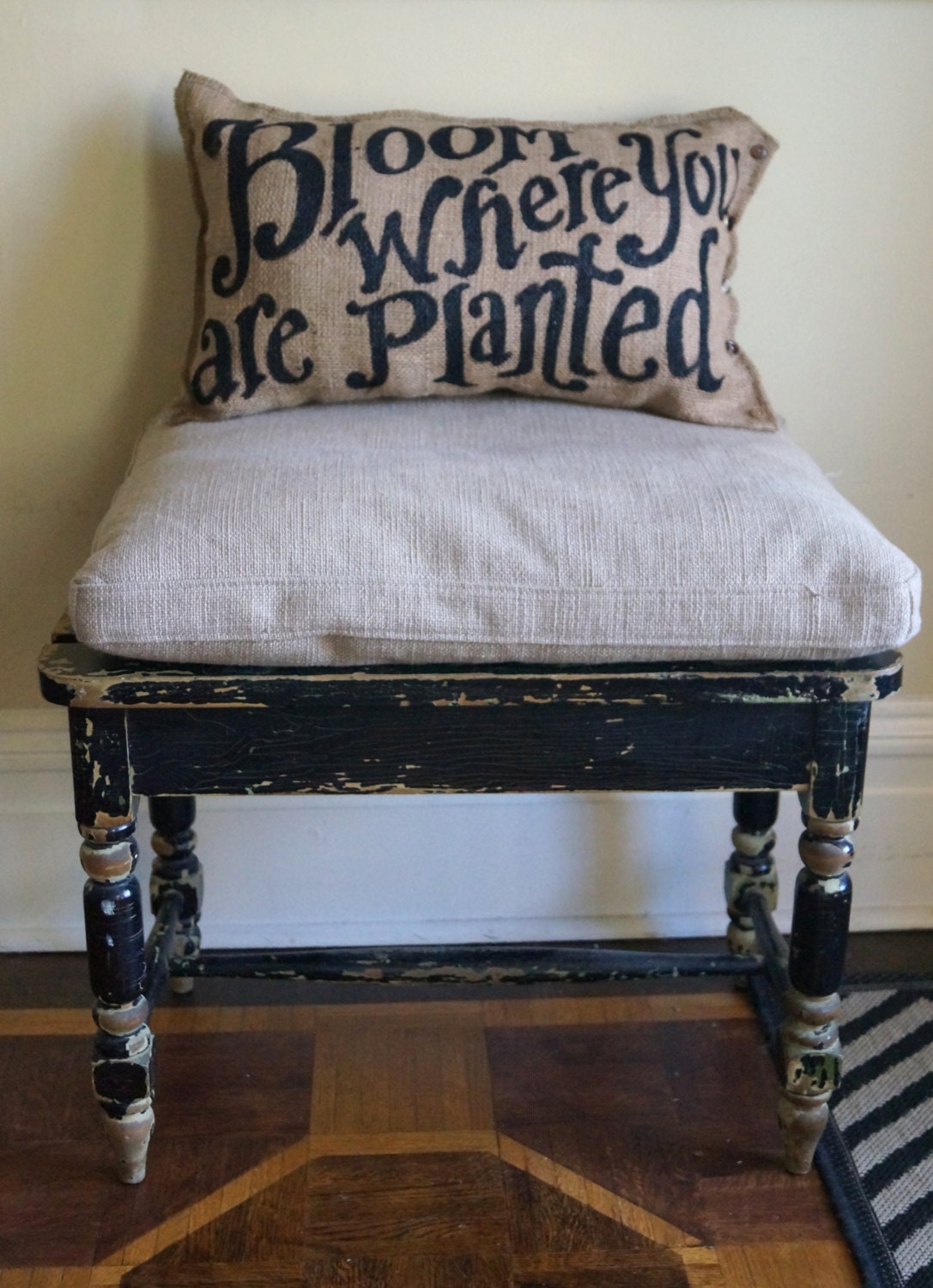 Burlap Quincy Pillow - Custom Quote