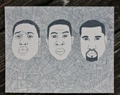 notorious big jay z kanye west favorite rapper print