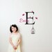 Monogram with birdcage personalized wall decal, Removable vinyl wall art
