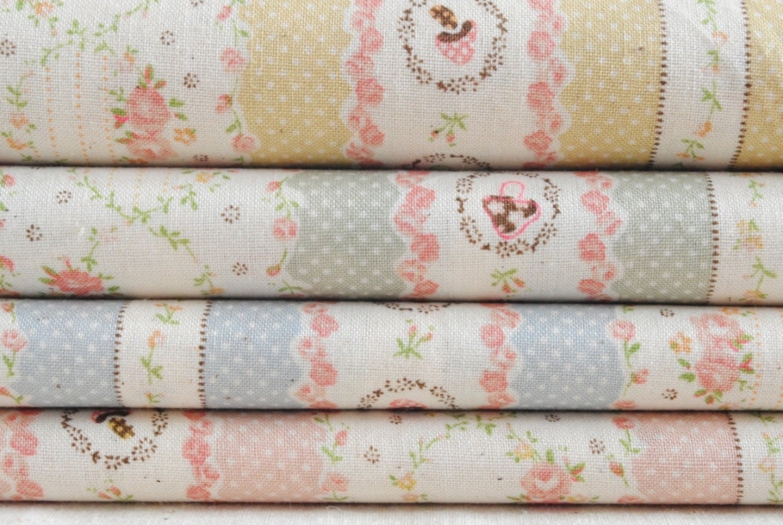 Toadstool in My Garden Cotton Fabric Half Yard