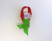 Mermaid Hair Clip Ribbon Sculpture
