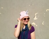 Pink Unicorn Beanie - Pink Cosplay Horn Hat - Friendship Is Magic - Brony Costume