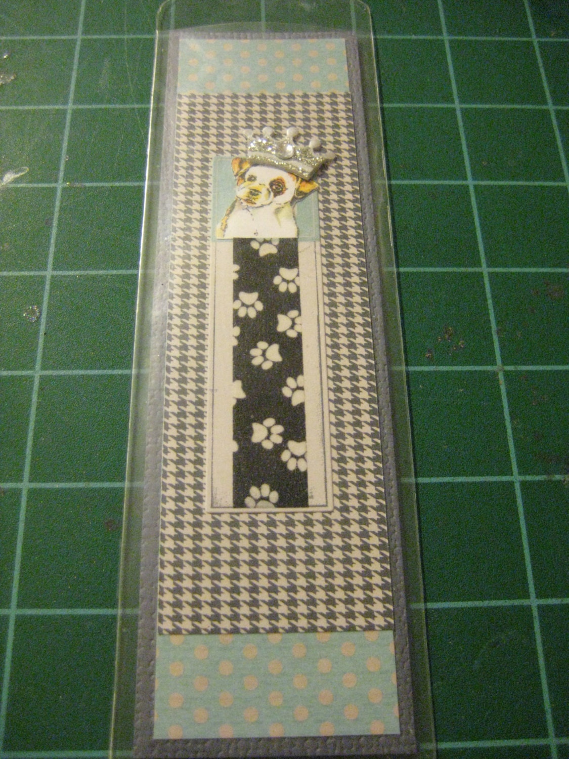 Feisty Terrier Bookmark, Jack Russell Terrier, Parson Russell, Rat Terrier, Paw Prints