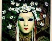 The May Queen - Leather Fertility mask.