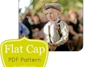 Newsboy Hat PDF Pattern - Boys Baby Toddler Flat Cap in 4 Sizes from 6 Months to Pre-teen - Childrens Hat Sewing Pattern