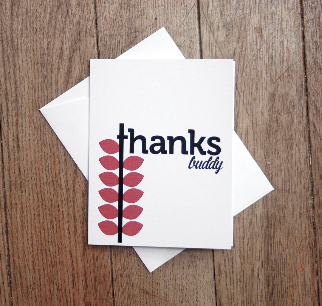 Thank you blank card - thank you friend