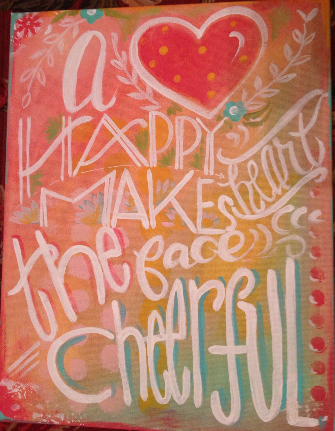 Painted Canvas, A Happy Heart