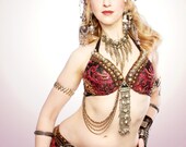 Headdress, High Priestess, Ritual, Indonesia, Goddess, Bali, Bellydance, Costume,  Indian,Tribal, Nouveau, Gothic, Dark Fusion Boutique