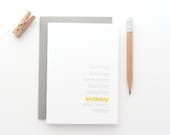 Letterpress 'Happy Day' Card