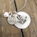 Baby Handprint Necklace -  Your Child's ACTUAL Print - Mother's Day Necklace - Initial Necklace -  Birthstone Jewelry - Personalized Jewelry