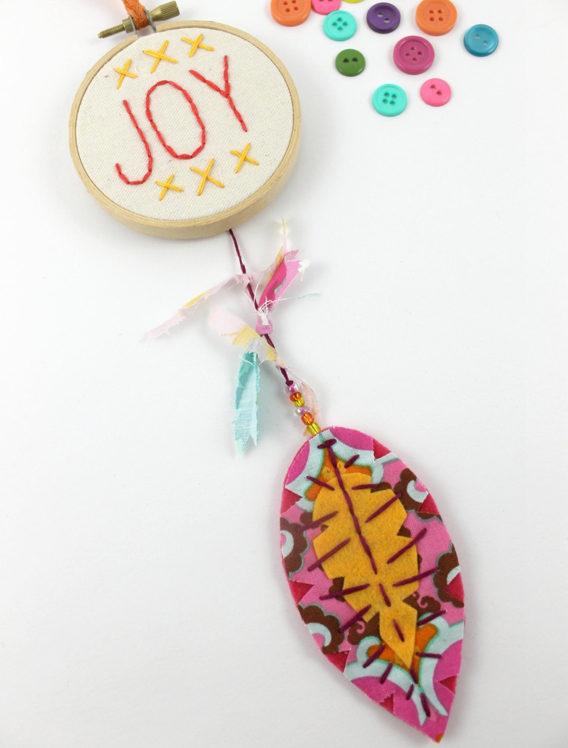 Dreamcatcher Joy Inspiration Feather Cute Mini Wall Hanging Nursery Art