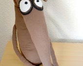 Rupert the Greyhound handmade plush toy