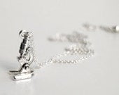 She Blinded Me with SCIENCE- Tiny Microscope Necklace