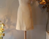 1960's Dress // Vintage 60s Mad Men Rhinestone Shift Dress S