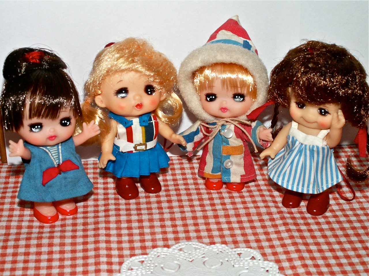 Vintage Japan Promotional Doll Asarichan Cute Kewpie Style Doll Blonde Only Nude