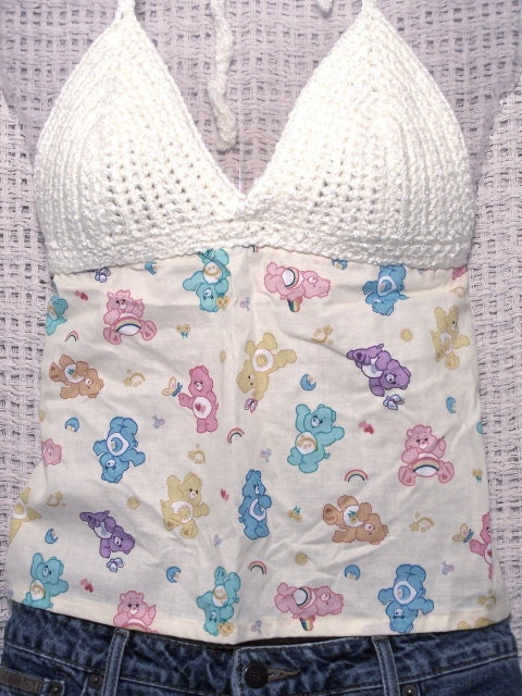 Care Bears Crochet Halter Top - CLEARANCE, Ready to ship