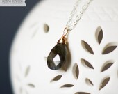Sterling Silver Labradorite Drop Necklace