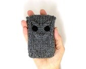 iPhone 4 iPhone 5 case iPod Touch Cover Android Phone Case Blackberry Case Knit Owl Droid Case Smartphone Cover Gray/Grey