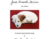 Beading Pattern: Jack Russell Terrier beaded dog pin- PDF file (For Personal Use Only)