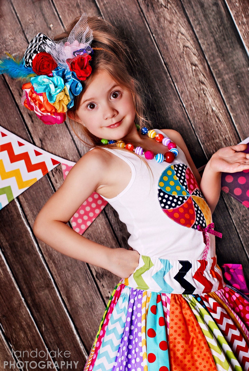 Made to match the Candy Shop super-twirl skirt and tank set by 3lp Couture Chunky Necklace for girls