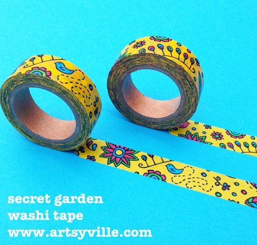 Secret Garden Washi Tape (exclusive Artsyville design)