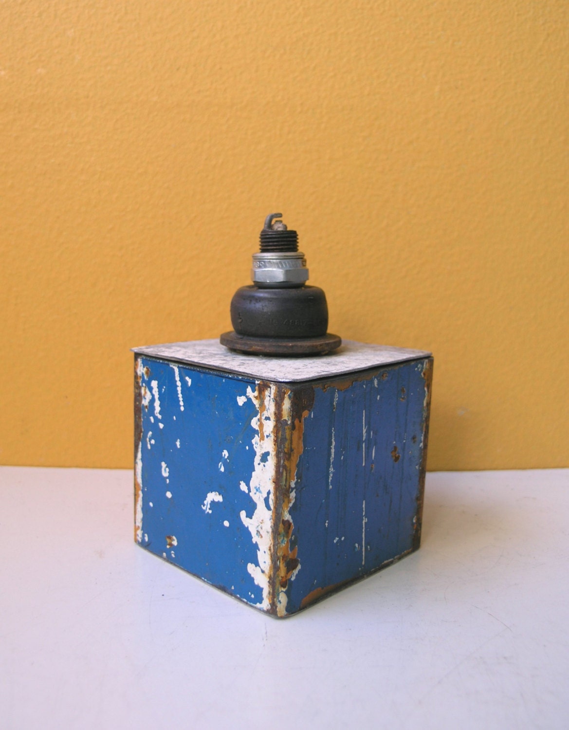 Mixed Media Keepsake box with found object lid
