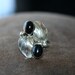 SALE Vintage Native American   Ring Sterling Silver Onyx  Stone