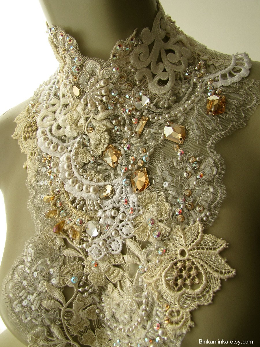 Wedding Choker Swarovski and Lace
