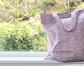 Pink floral cotton tote - Everyday bag