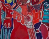 Big Red  12x12 inch  Giclee Reproduction