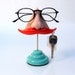 Nose Eyeglasses Stand, organizer, Ginger Mustache Key Hook, home decor, men, unusual quirky odd funny beautiful