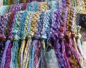 Handwoven Scarf, Golden Sunset, Woven Scarf