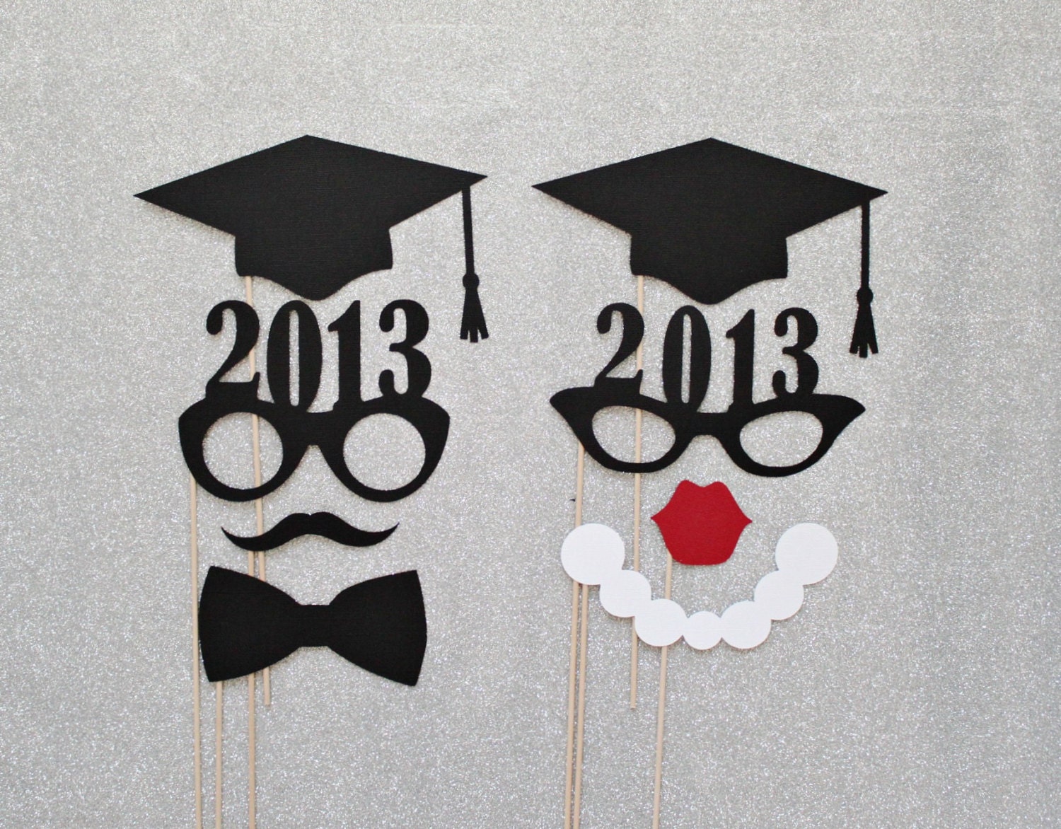 Graduation Photo Booth Props. Class of 2013 Photo Props. Photo Booth
