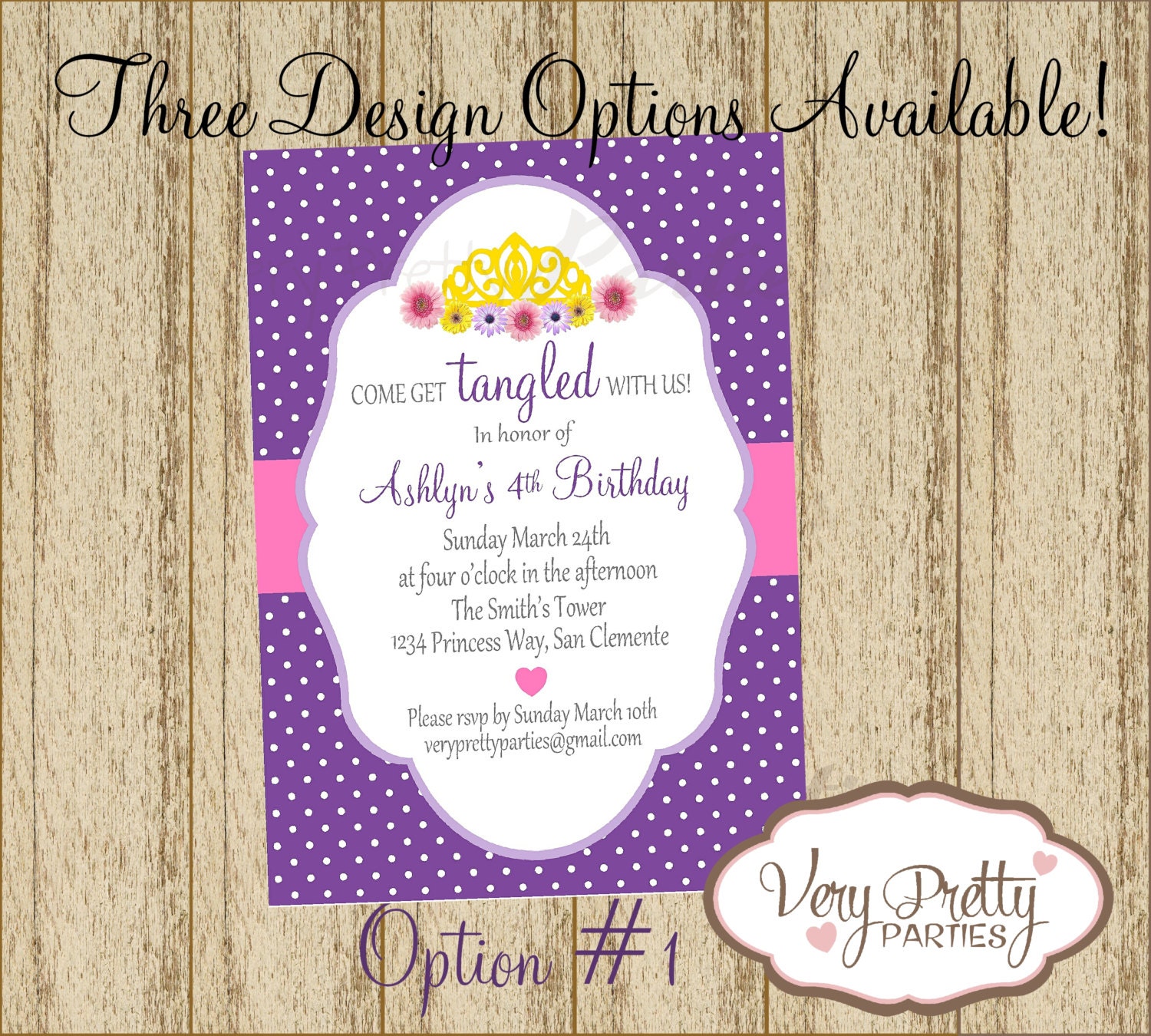 DIY Printable Rapunzel Party Invitation - Tangled Birthday Party Invite
