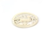 Antique Carved Bone Deer Brooch