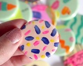 Set of 5 handmade buttons