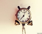 tick-tock . Functional Clock Necklace . Limited Only 2 .